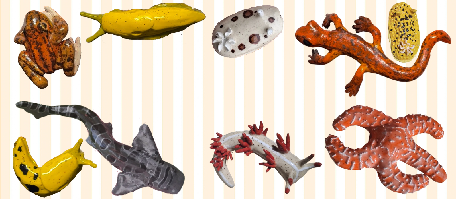 Collage of ceramic artwork by Chloe